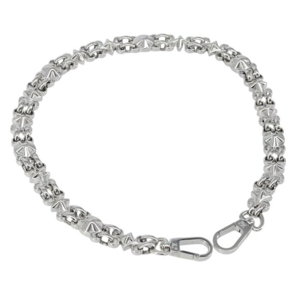 Louis Vuitton Accessories - LOUIS VUITTON Chain Shoulder Strap metal 22"" Silver LV Auth 150794